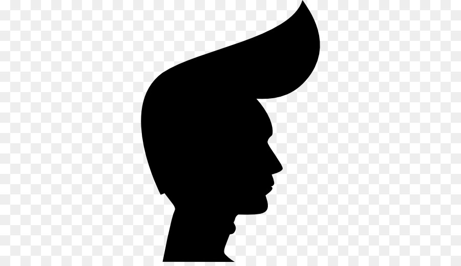 Silhouette，Cheveux PNG