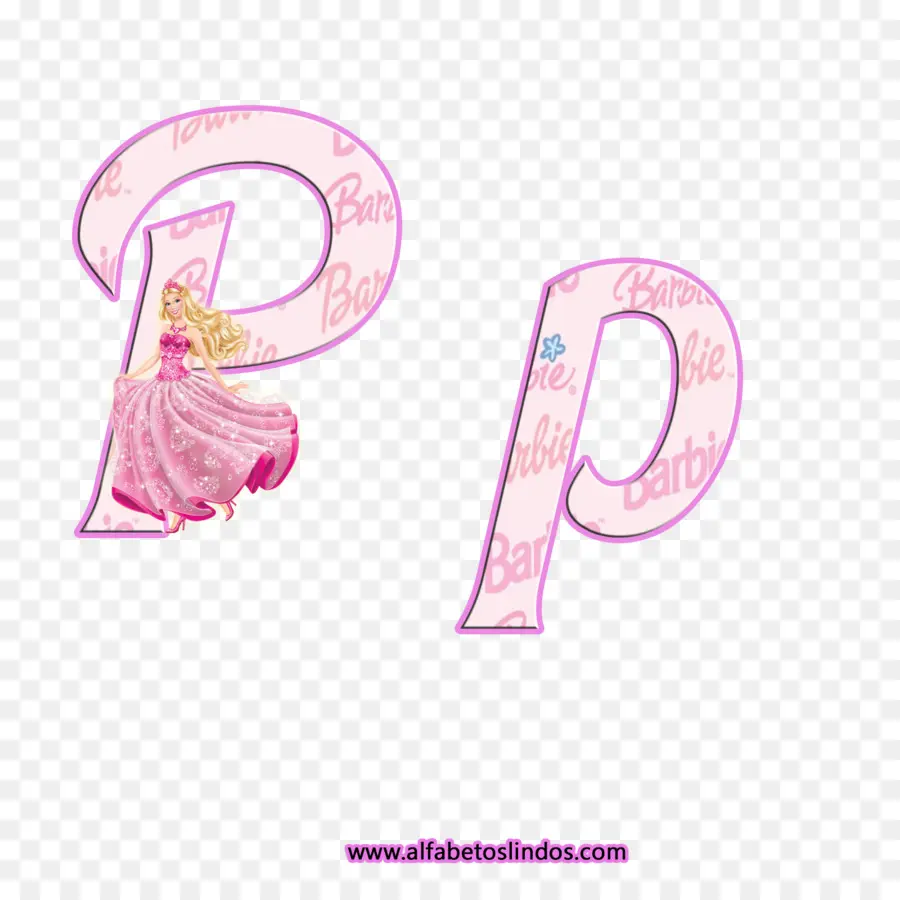 Lettres P Roses，Barbie PNG