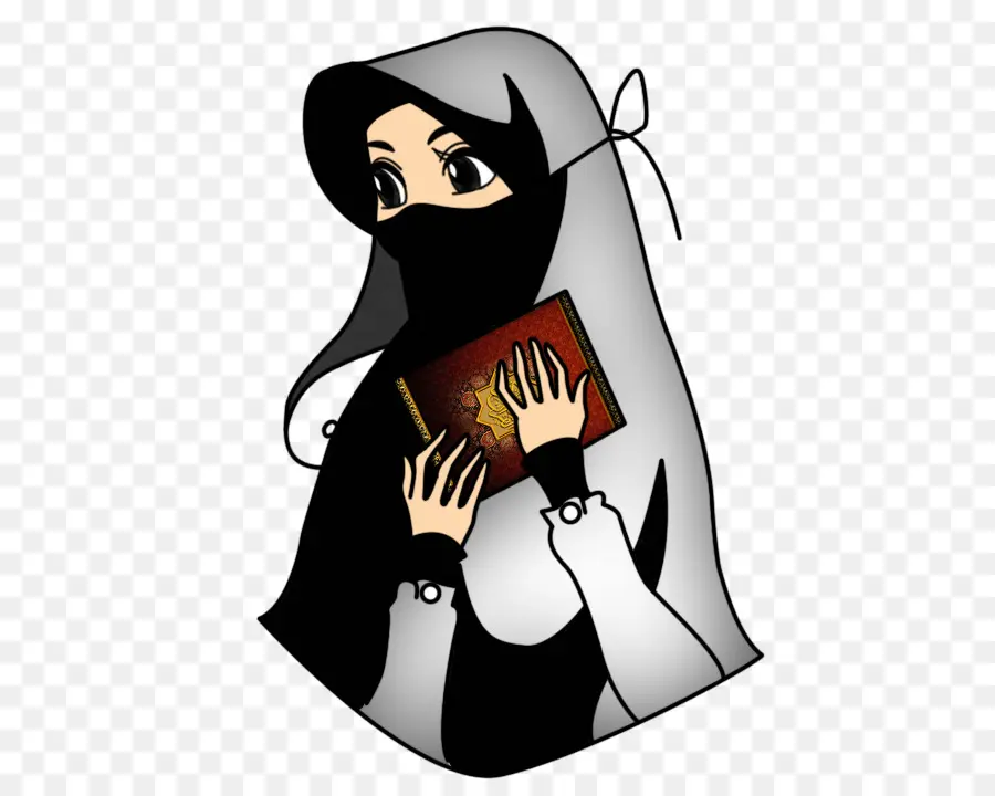 Femme Avec Livre，Voile PNG