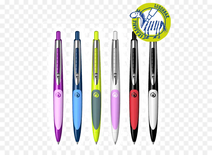 Stylos Colorés，En écrivant PNG