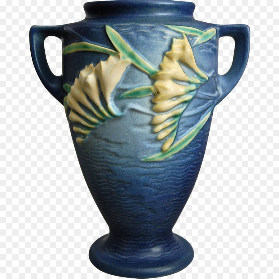 Vase Bleu，Céramique PNG