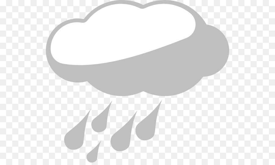 Nuage De Pluie，Gris PNG