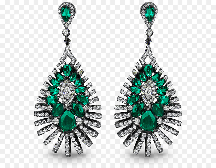 Boucles D'oreilles émeraude，Boucles D'oreilles PNG