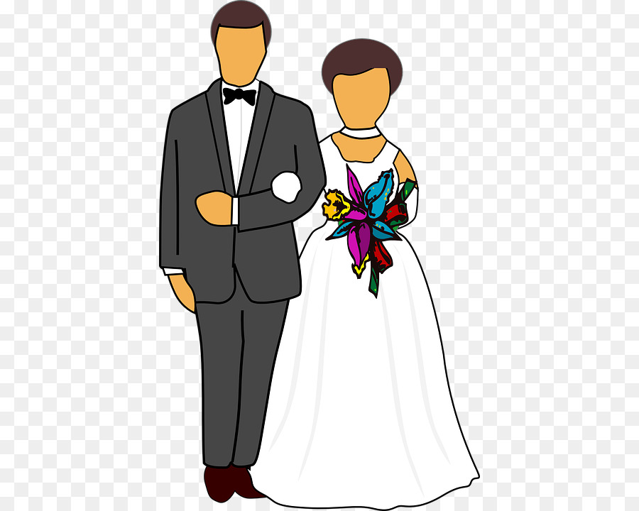 Silhouette De Couple De Mariage，Mariée PNG