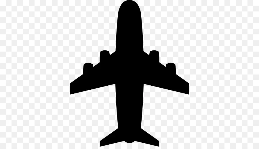 Silhouette D'avion，Vol PNG