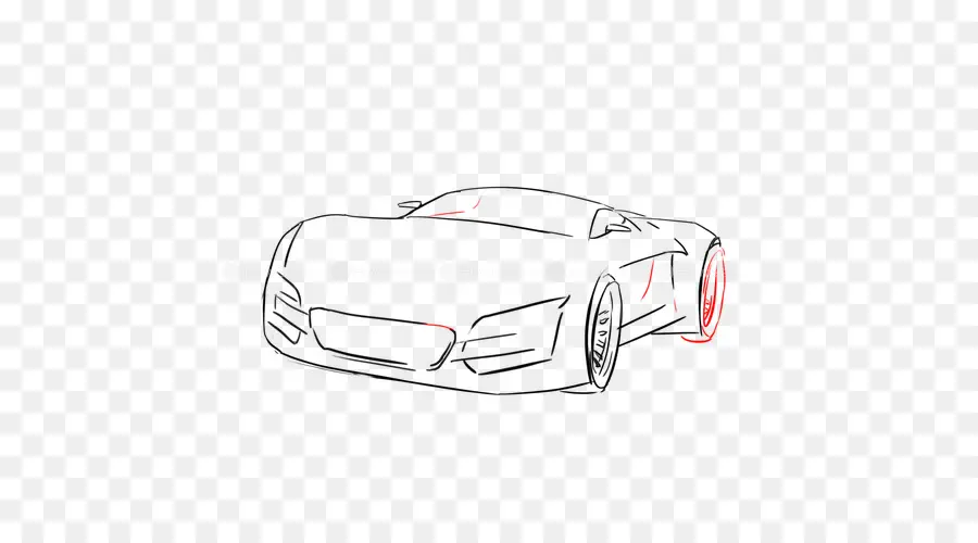 Croquis De Voiture，Esquisser PNG