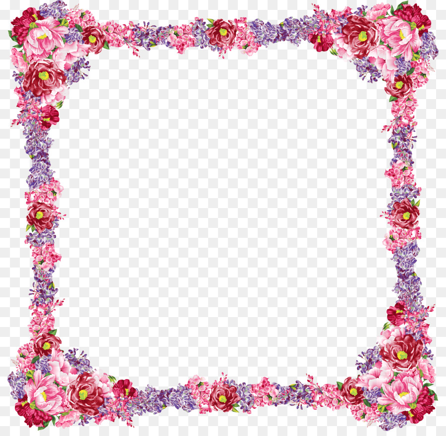 Cadre Floral，Fleurs PNG