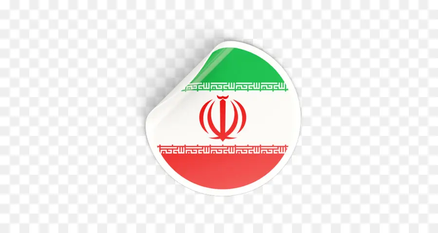 Drapeau Iranien Sticker，Rond PNG