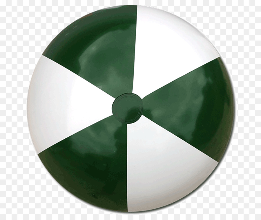 Ballon De Plage Vert Et Blanc，Gonflable PNG