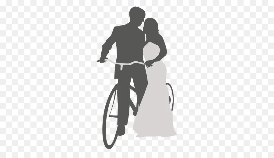 Couple à Vélo，Mariage PNG