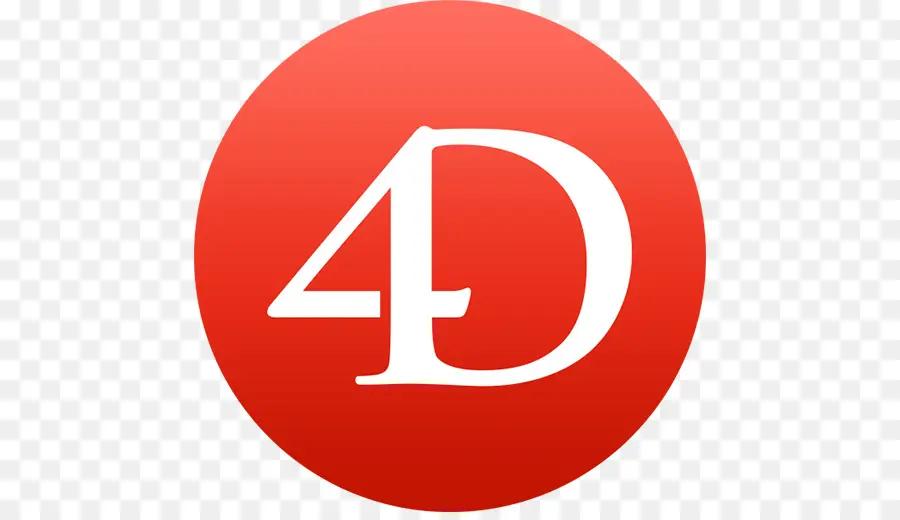 Logo 4d，Rouge PNG