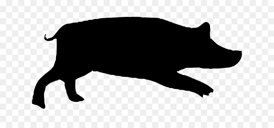 Silhouette De Cochon，Animal PNG