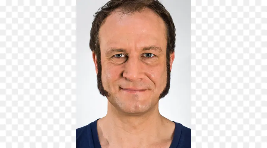 Homme Avec Des Favoris，Vue De Face PNG