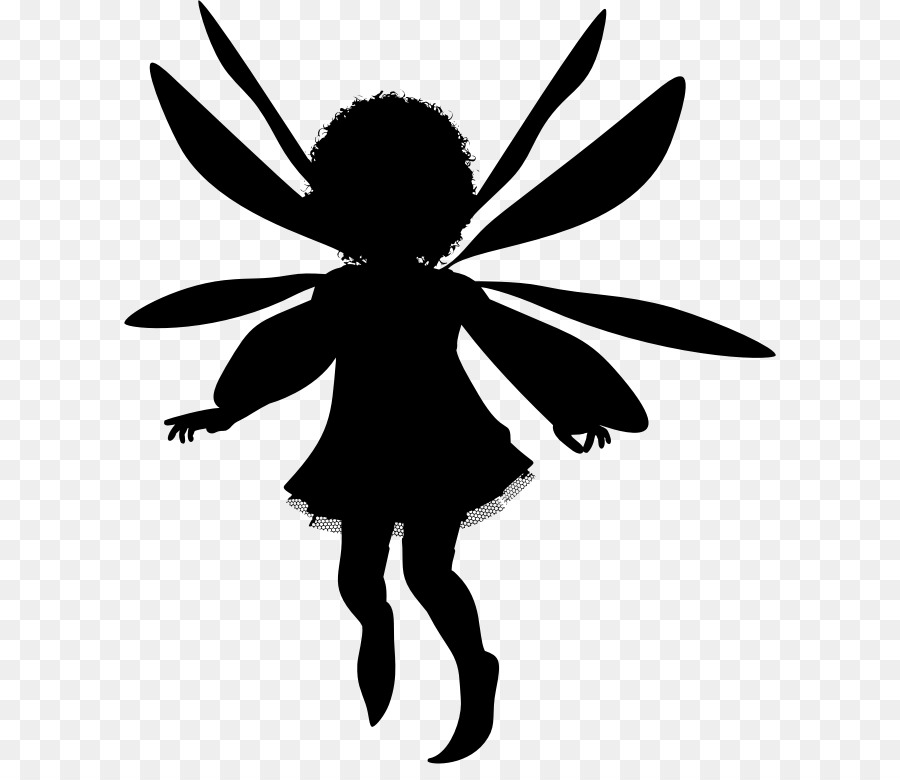 Silhouette De Fée，Ailes PNG