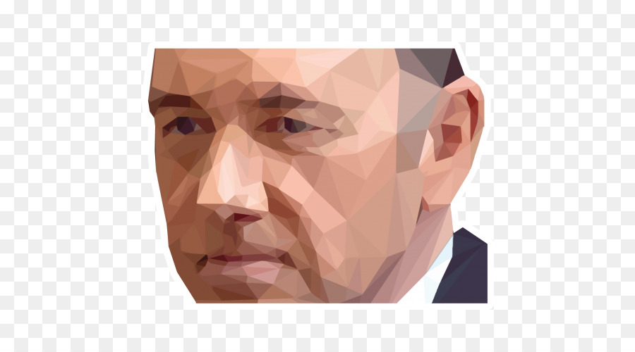 Visage Polygonal，Géométrique PNG