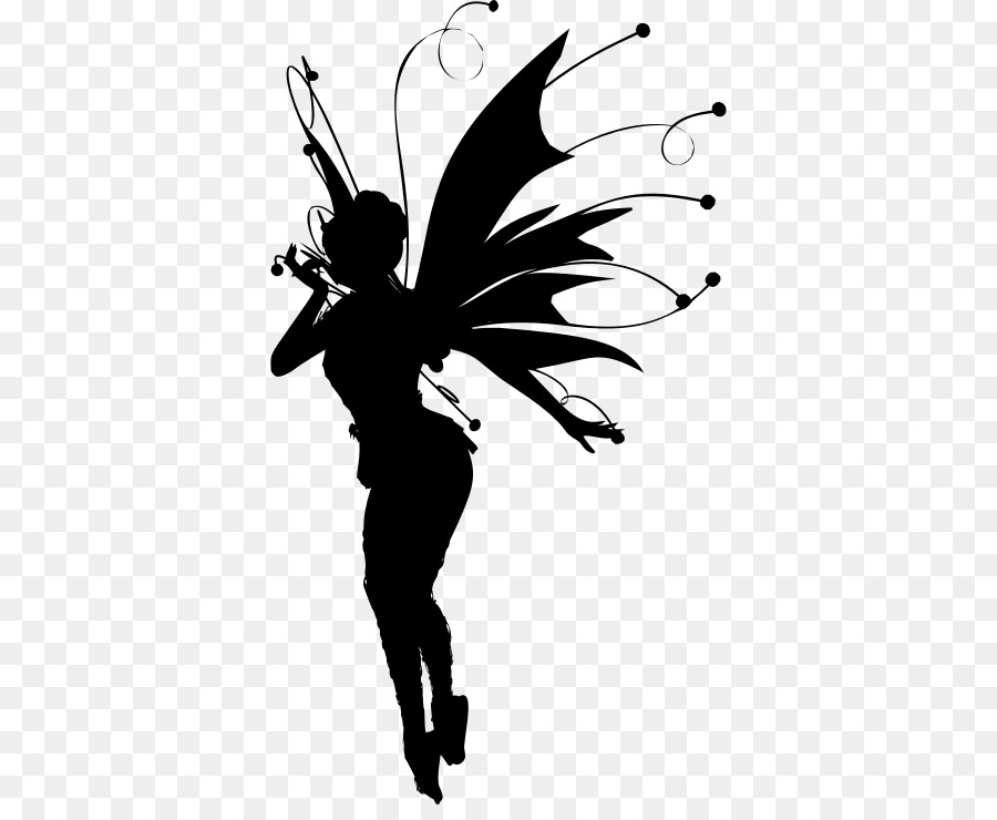 Fée Silhouette，Ailes PNG