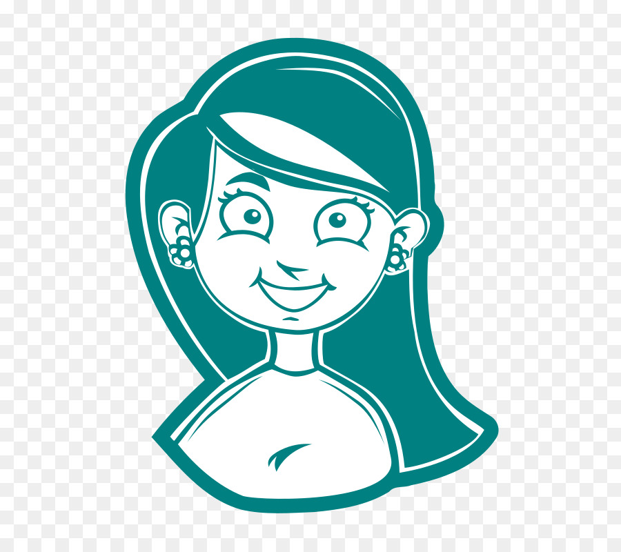 Fille De Dessin Animé，Souriant PNG