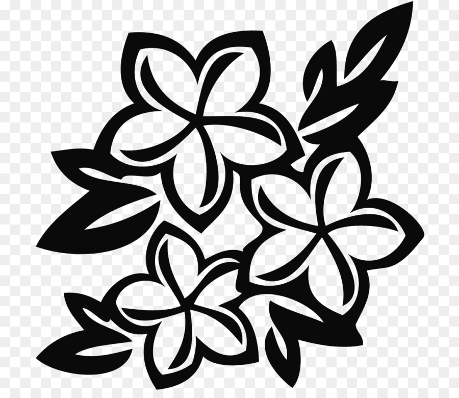 Fleur，Noir Et Blanc PNG