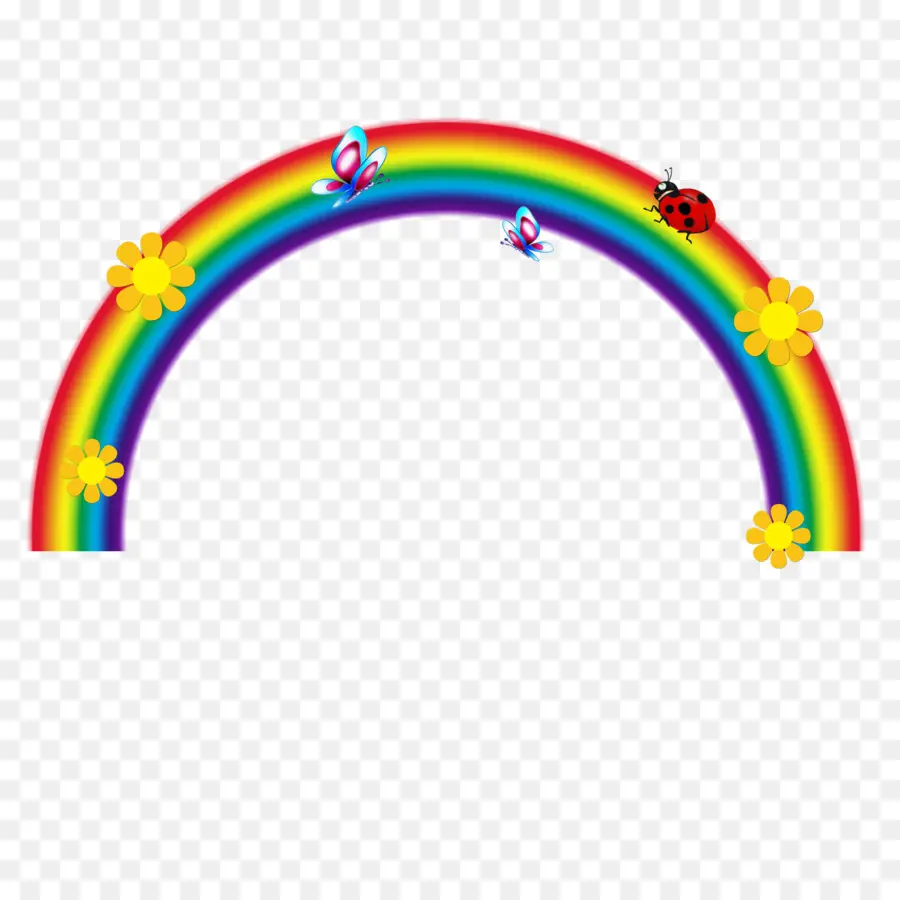 Arc En Ciel，Papillons PNG