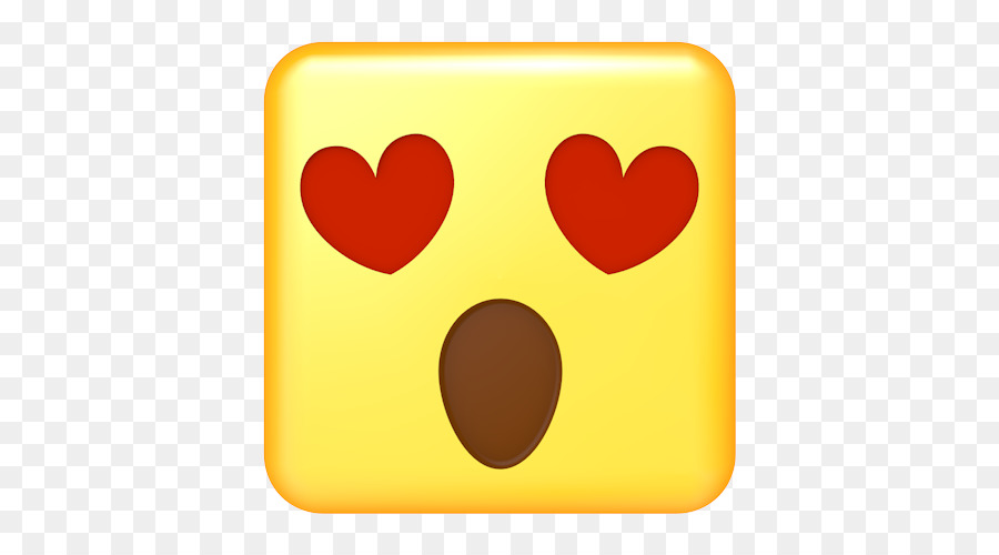 Emoji Yeux De Coeur，Amour PNG