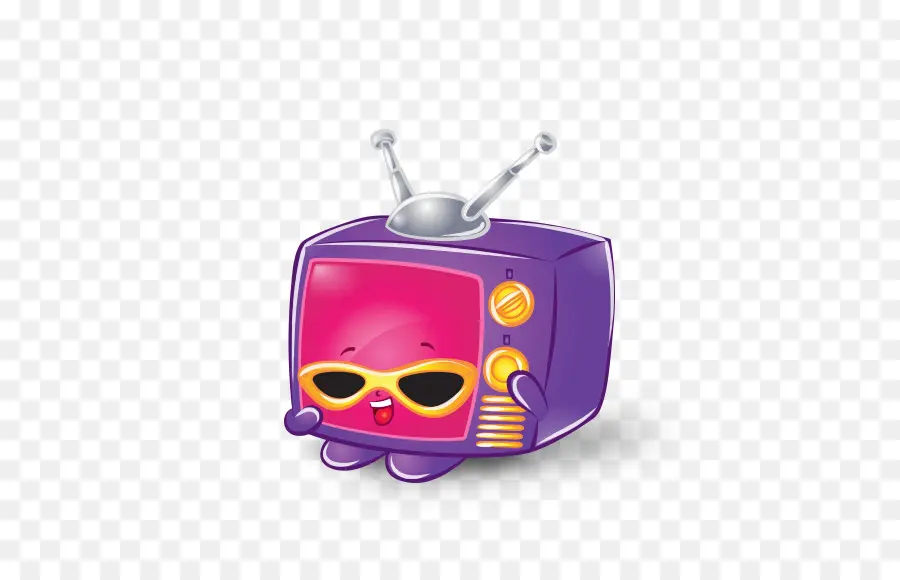 Télévision，Violet PNG