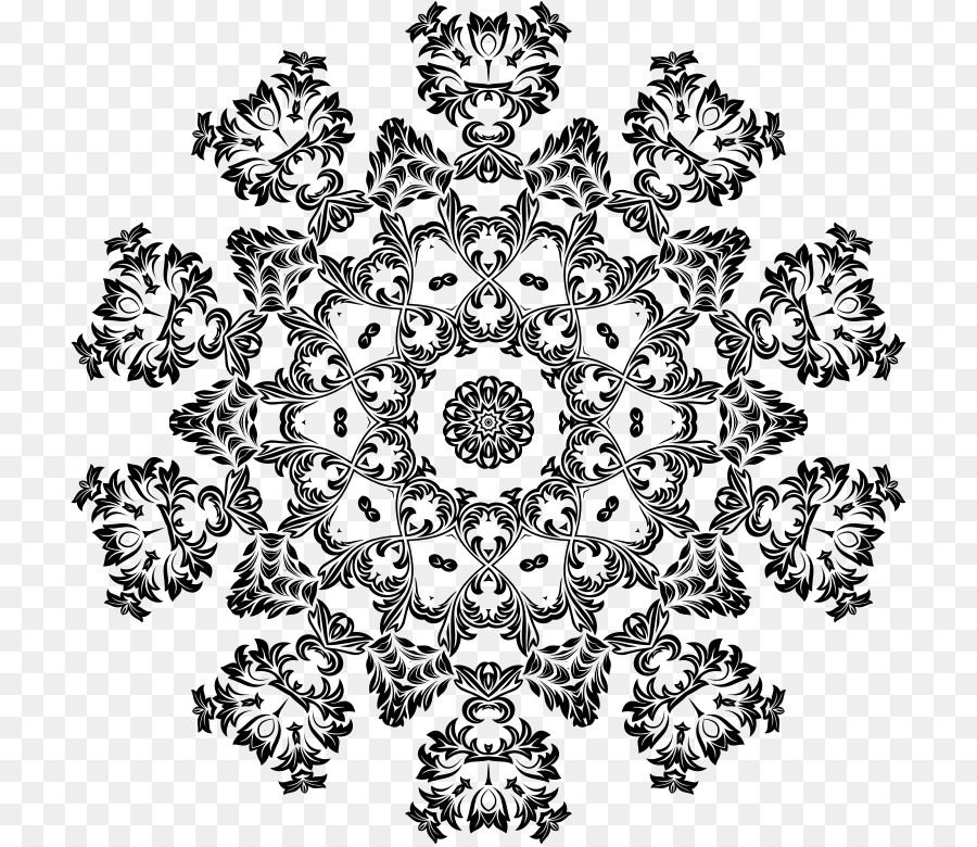 Mandala Noir，Modèle PNG