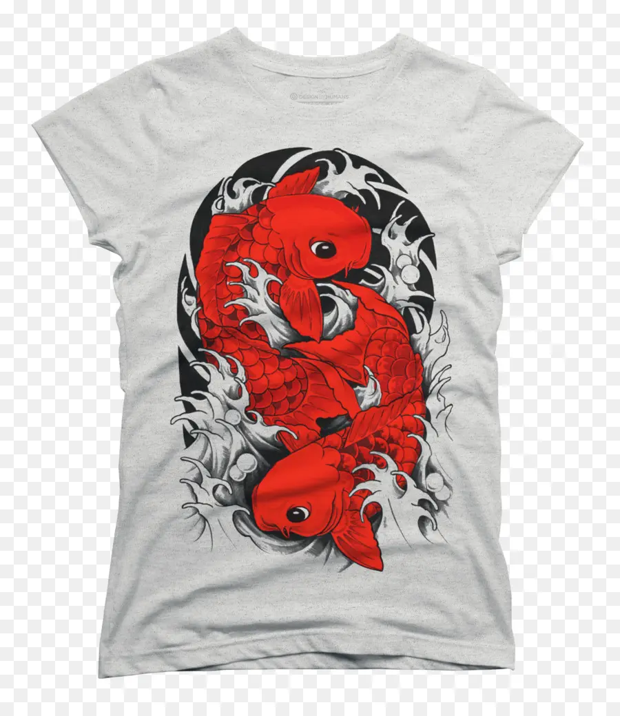 Chemise De Poisson Koi，Rouge PNG