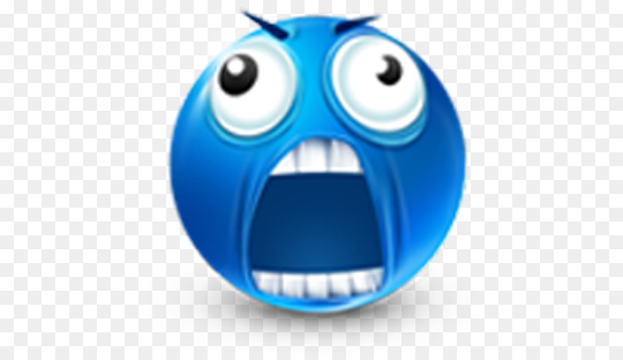 Emoji Qui Crie，Bleu PNG