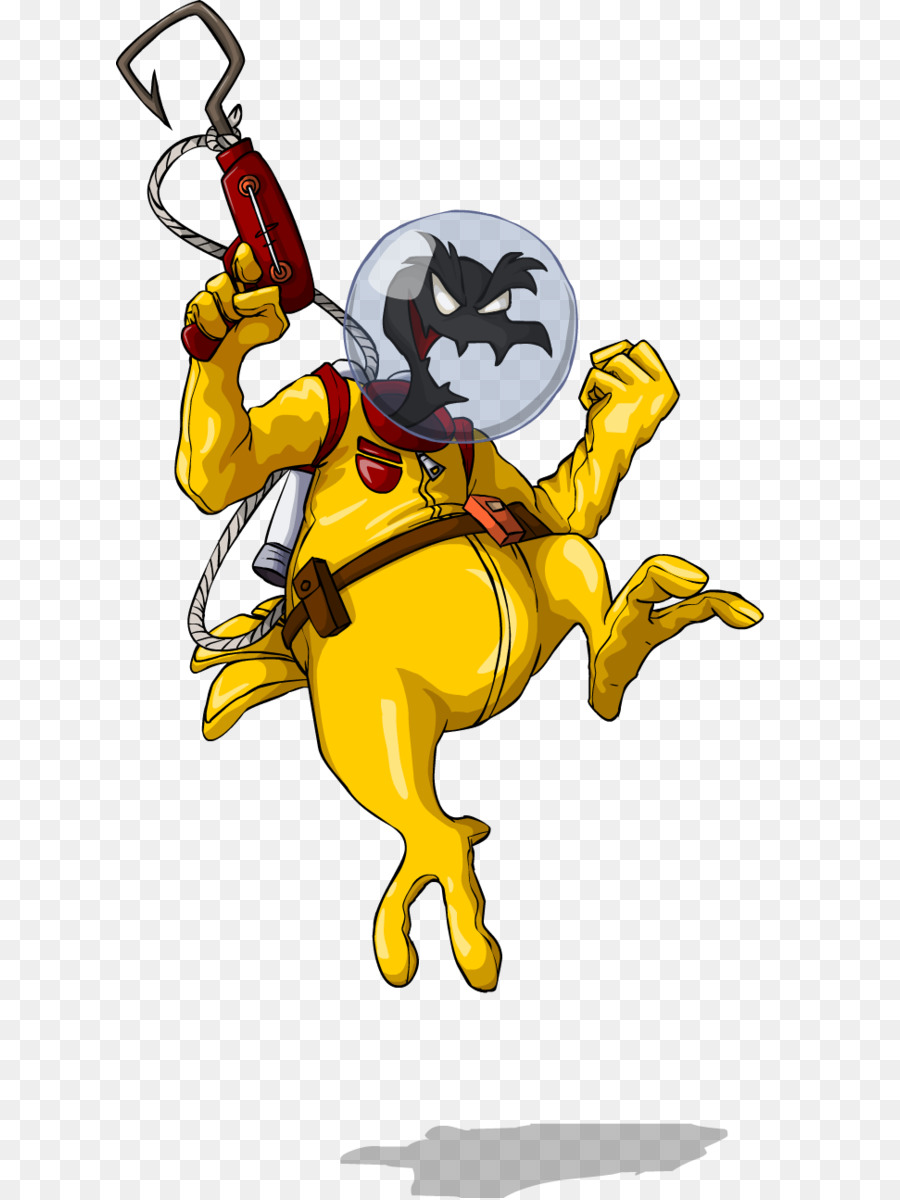 Personnage De Dessin Animé，Costume Jaune PNG