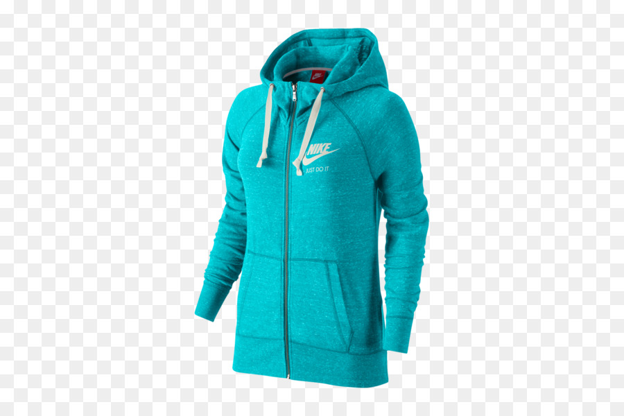 Sweat à Capuche Bleu Sarcelle，Nike PNG