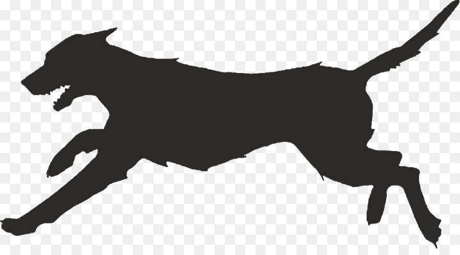 Silhouette De Chien，Noir PNG