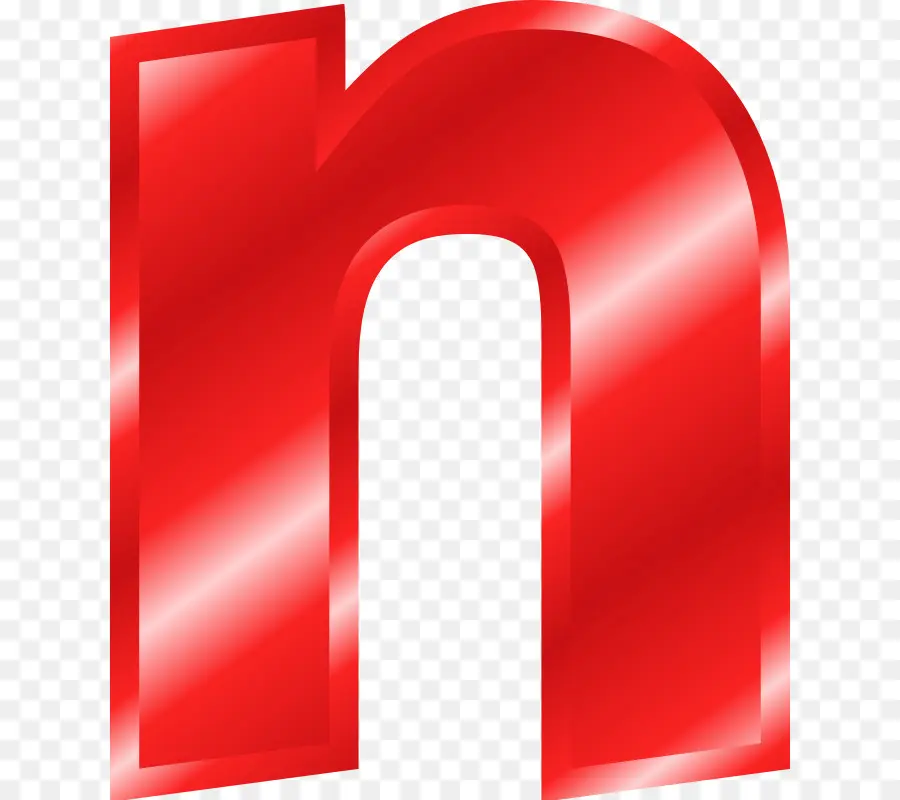 Lettre Rouge N，Alphabet PNG