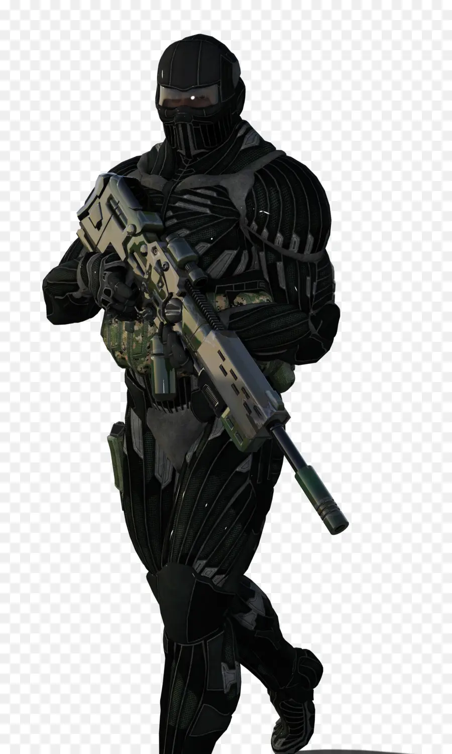 Soldat En Armure Noire，Pistolet PNG