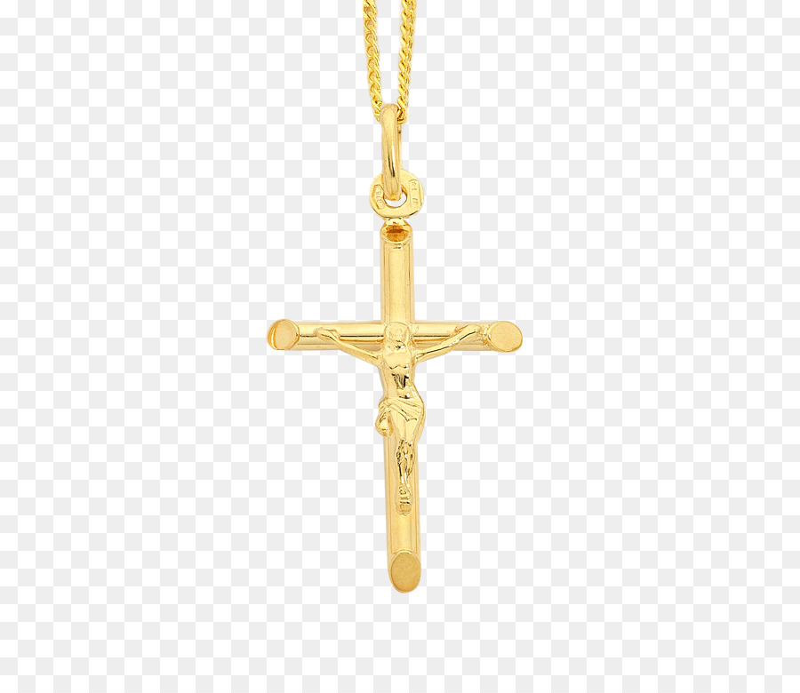 Pendentif Croix，Or PNG