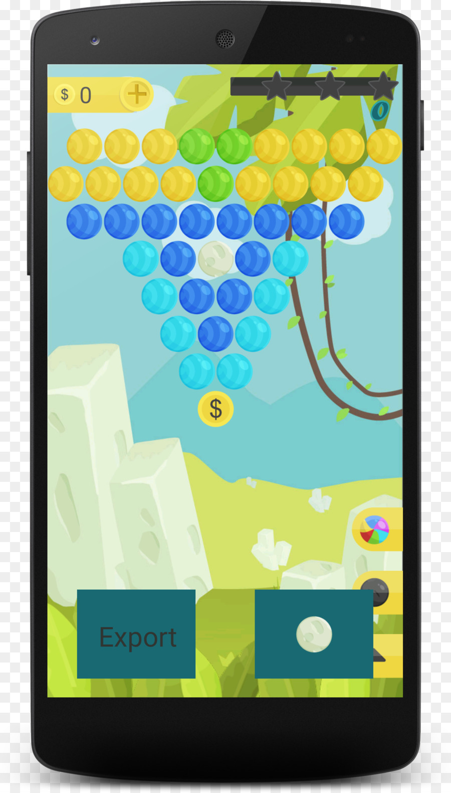 Smartphone，Bubble Shooter PNG