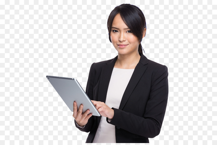 Femme Avec Tablette，Comprimé PNG