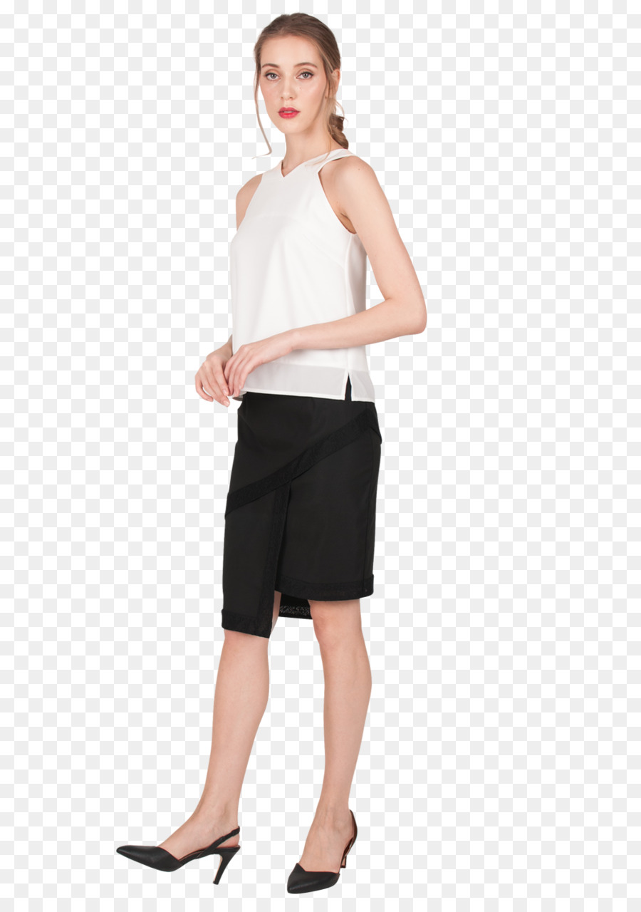 Femme En Jupe Noire，Mode PNG