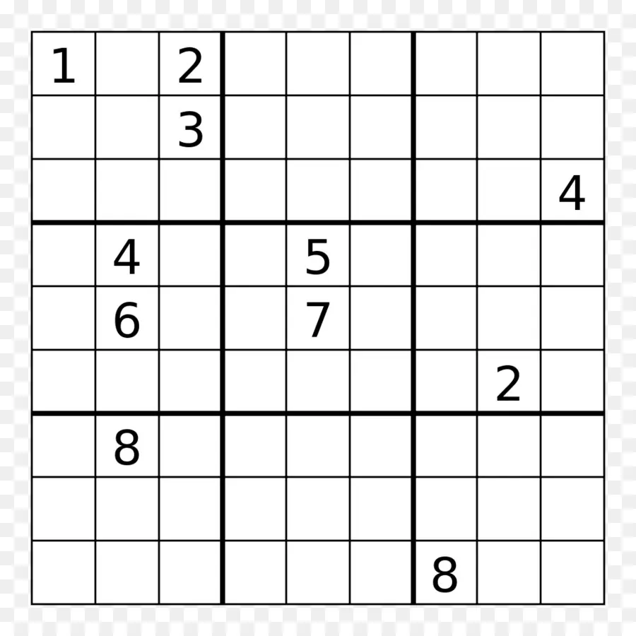 Casse Tête Sudoku，Nombres PNG