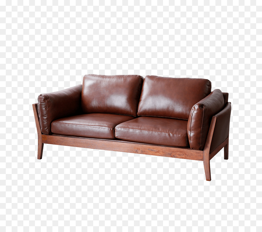 Fauteuil En Cuir Marron，Meubles PNG