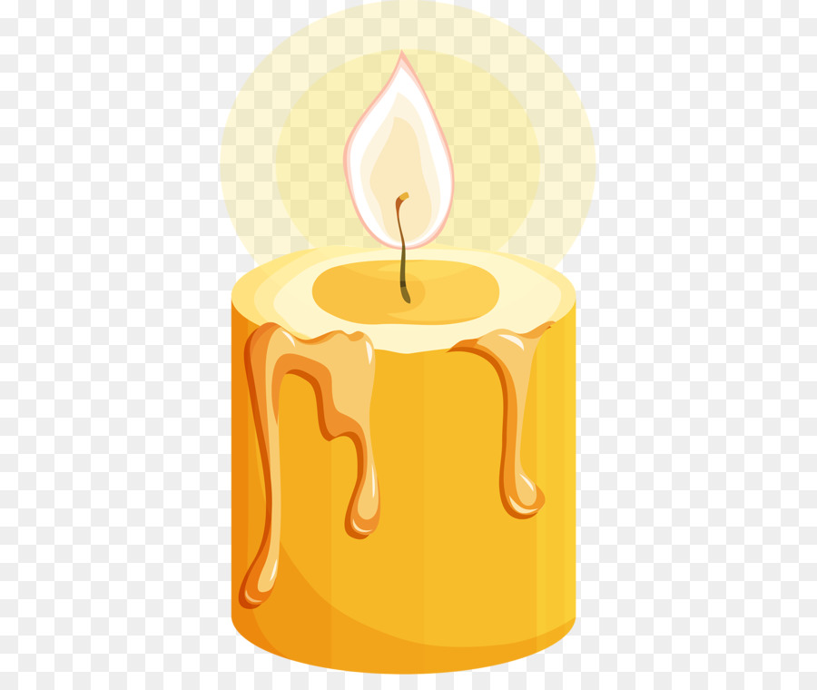 Bougie Jaune，Flamme PNG