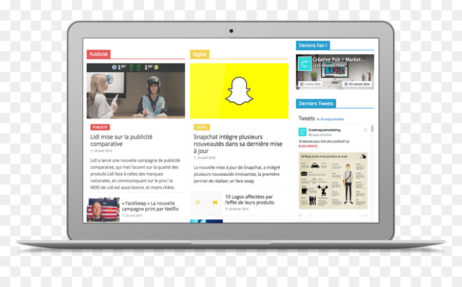La Publicité，Le Journalisme Numérique PNG