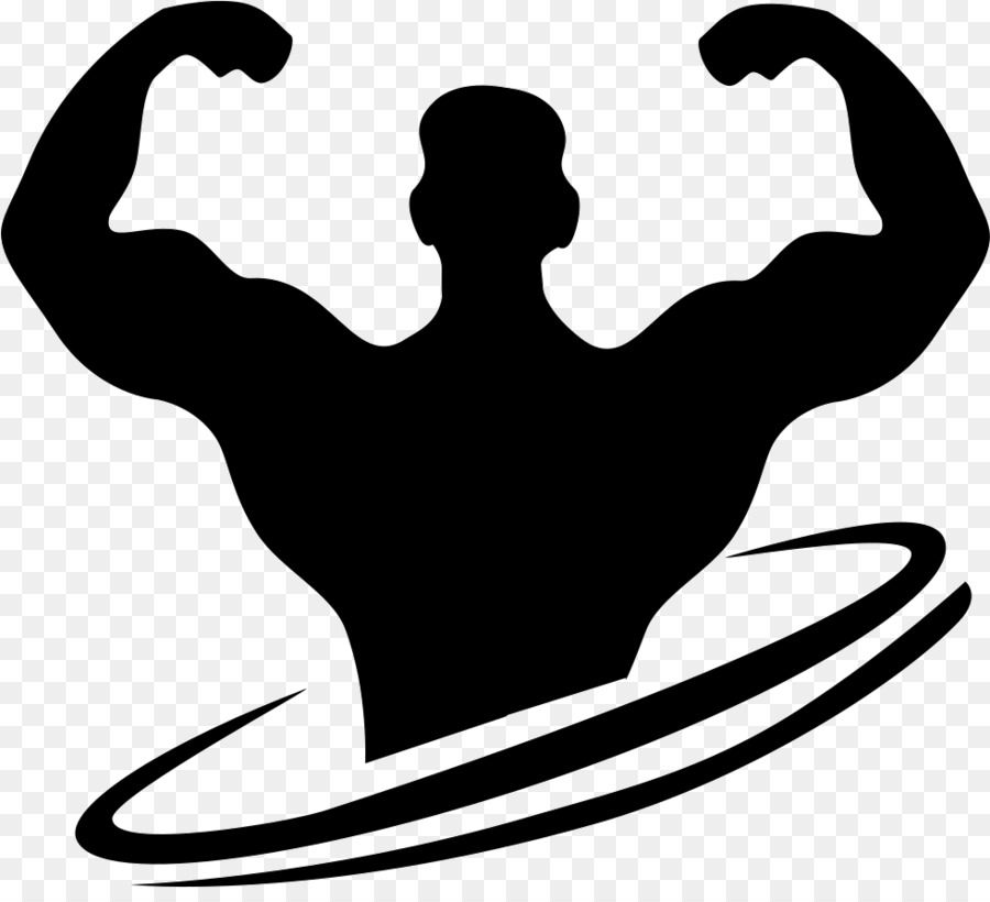 Silhouette Musclée，Musculation PNG