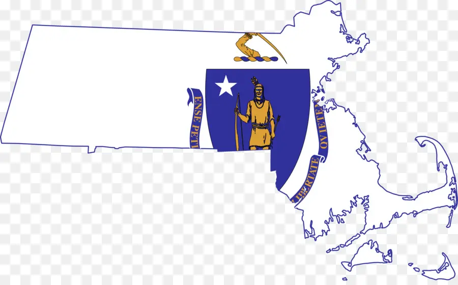 Carte Du Massachusetts，État PNG