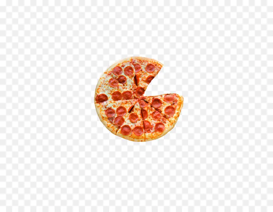 Pizza Au Pepperoni，Tranche PNG