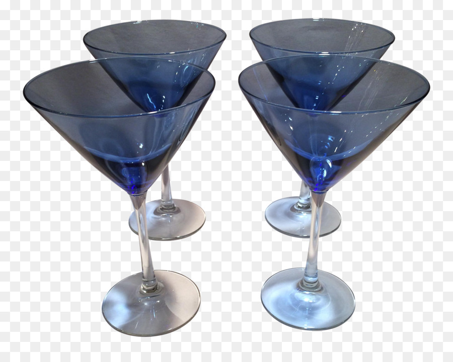 Verres à Martini Bleus，Cocktail PNG