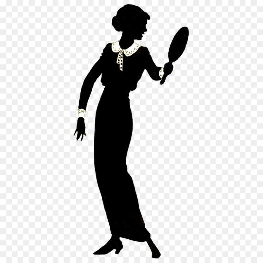 Femme Silhouette，Miroir PNG