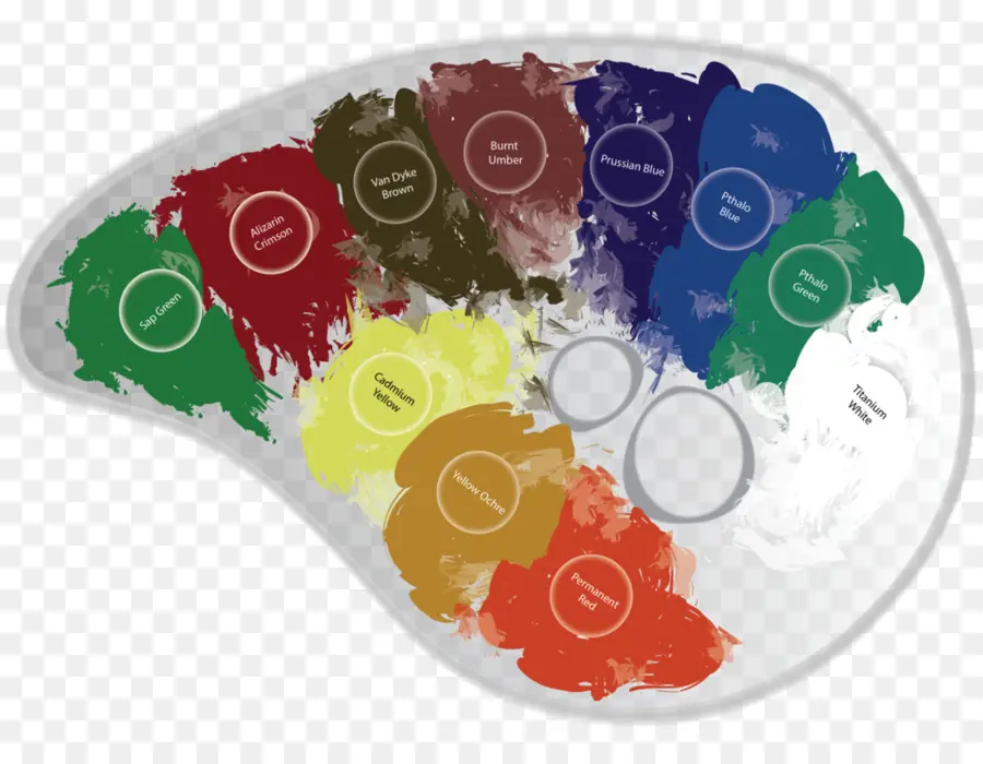 Palette De Peinture，Couleurs PNG