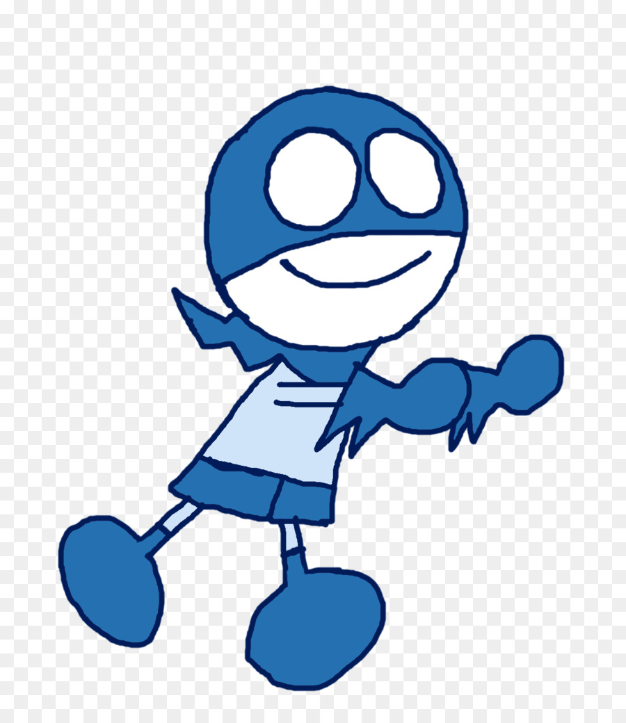 Personnage De Dessin Animé Bleu，Dessin Animé PNG