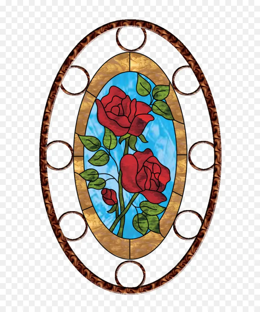 Roses，Vitrail PNG