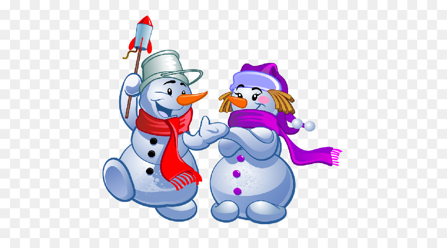 Ours Et Bonhomme De Neige，Hiver PNG